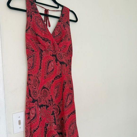 VINTAGE abstract slip midi dress - Picture 4 of 9